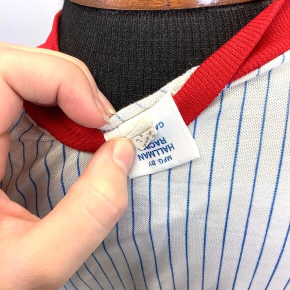 Vtg 70/80s Hallman Racing USA Honda Racing Jersey Shirt Motocross Long Sleeve Lg - Picture 5 of 8